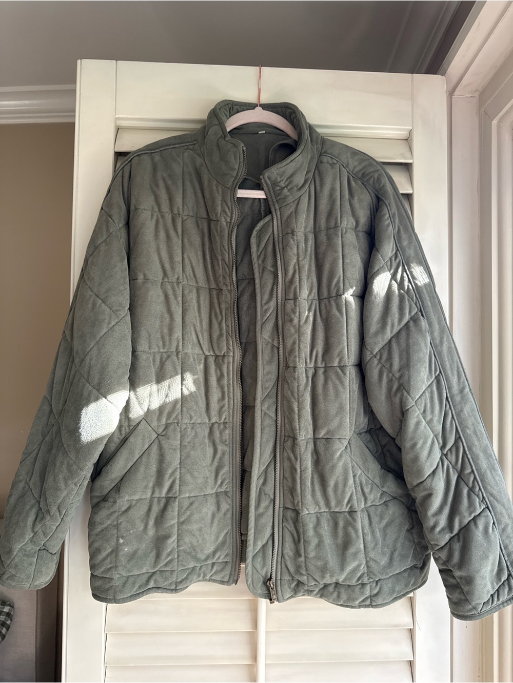 Women’s Quilted Jacket in Olive Green